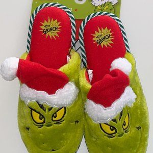 Men’s Dr. Seuss The Grinch Christmas Slippers Size M (shoe Size 9-10)